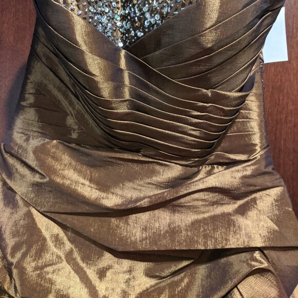 Aspeed Size 10/L Copper Prom Dress - Picture 4 of 8